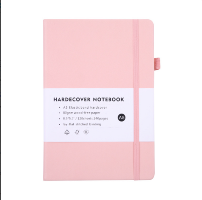 A5 하드 커버 스크랩 다이어리, 베이비핑크