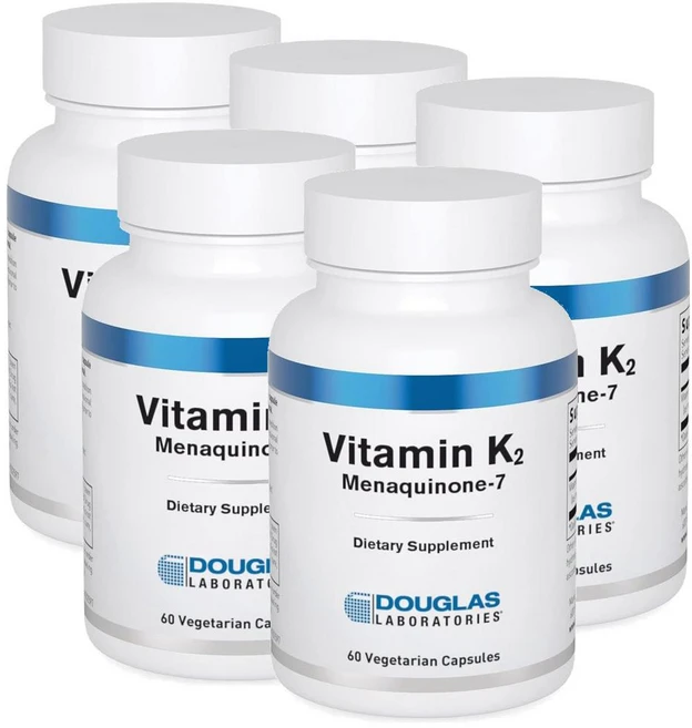 더글라스랩 비타민K2 메나퀴논7 캡슐 Douglas Laboratories Vitamin K2 Menaquinone-7, 5개, 60정 - 쿠팡