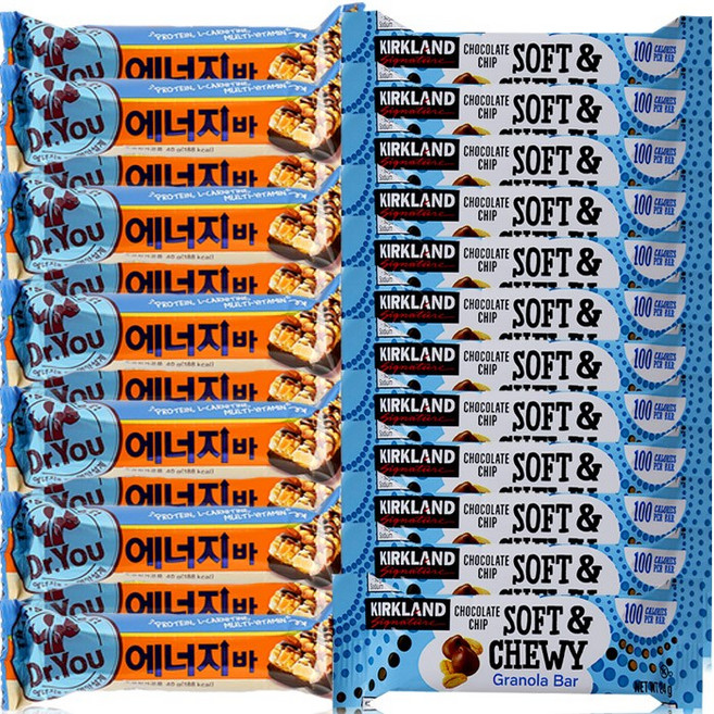 닥터유 에너지바 12개+ 그래놀라바 12개 간식 초코바, 24단일상품