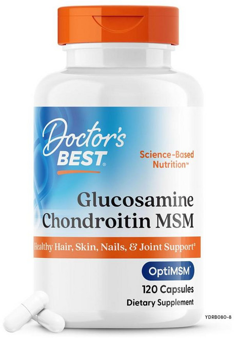 Doctors Best 닥터스베스트 글루코사민 콘드로이틴 MSM OptiMSM 개당30회분 회당4정, 120정, 3개
