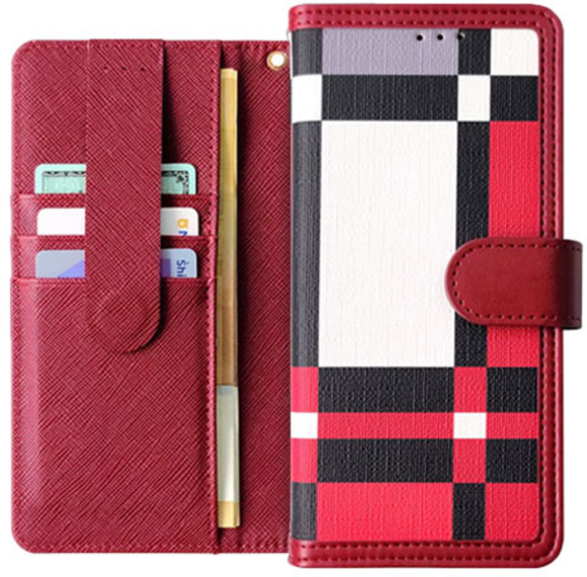 갤럭시 퀀텀5 A556 포텐 카드 분실 방지 지갑 다이어리 휴대폰 케이스