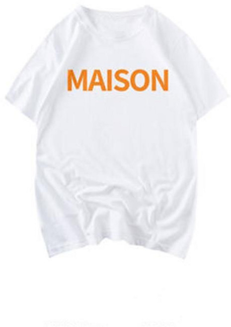 MAISON 短袖T恤, 1個, B22-白色S 建議80-90斤