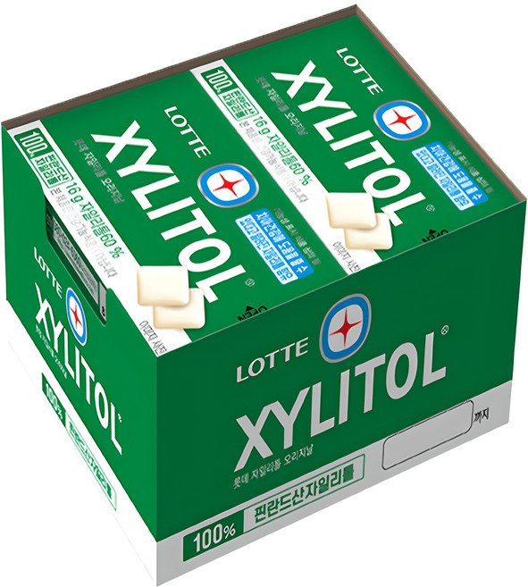 롯데자일리톨 오리지날 껌, 16g, 12개