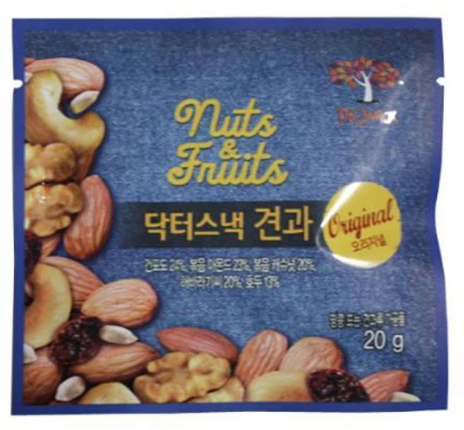닥터스낵 과일견과오리지널 20gx15봉, 300g, 1개 - 쿠팡