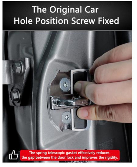 자동차 TRD 문짝 스태빌라이저 래치 보호대 랜드 크루저 LC200 캠리 코롤라 야리스 잠금 버클 커버 1 세트