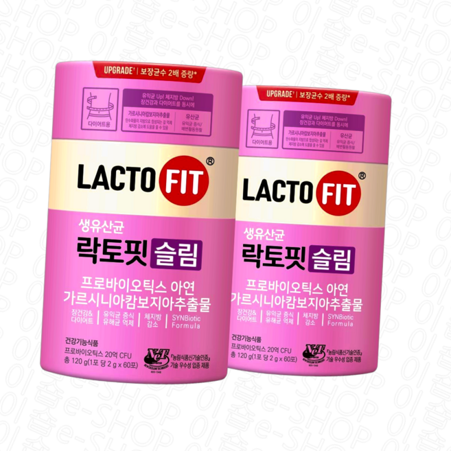 종근당건강 락토핏 생유산균 슬림 60포, 60회분, 2개