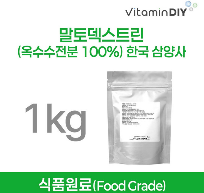 말토덱스트린 (옥수수전분 100%) 한국삼양사 [1kg] / 비타민DIY 식품원료, 1kg, 1개