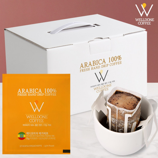 웰던커피 핸드드립커피 드립백커피 에디오피아 예가체프 실속형 36입, 36개입, 1개, 8g