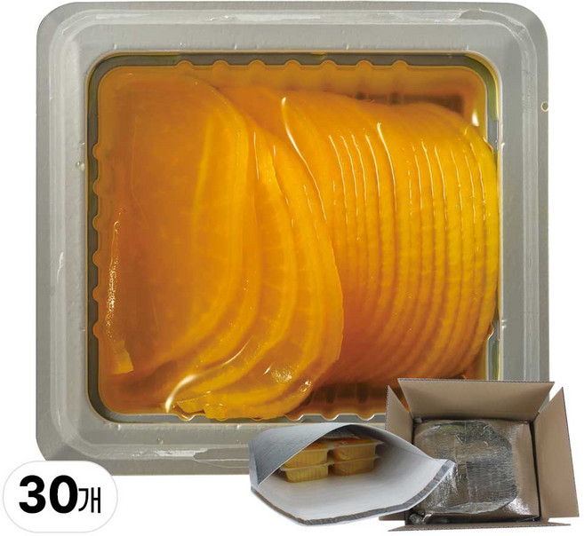 선미식가 슬라이스 원형/반달채 미니단무지 (아이스팩삽입 2중포장) 12개 18개 30개, 120g