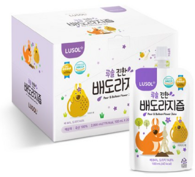 루솔 진한 배도라지즙, 100ml, 120개
