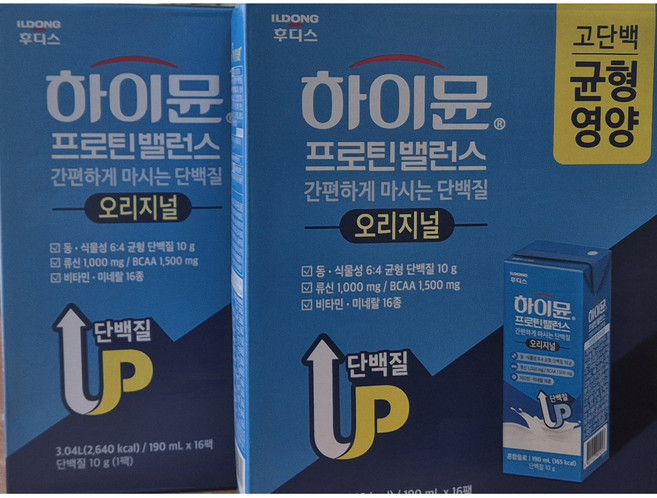 후디스 하이뮨 프로틴 음료 190ml 32개