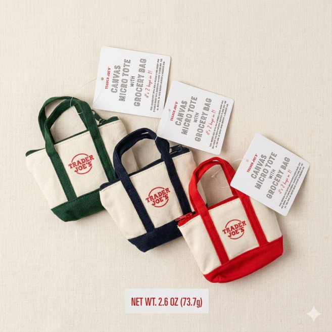트레이더조(Trader Joe's) 손바닥만한 토트백