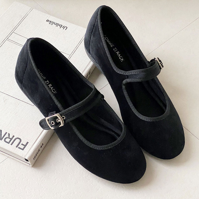 꼼지락 메리제인 키높이 속굽 플랫슈즈 3CM