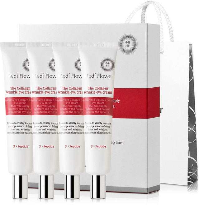 메디플라워 더 콜라겐 링클 아이크림 4종 선물세트 + 쇼핑백