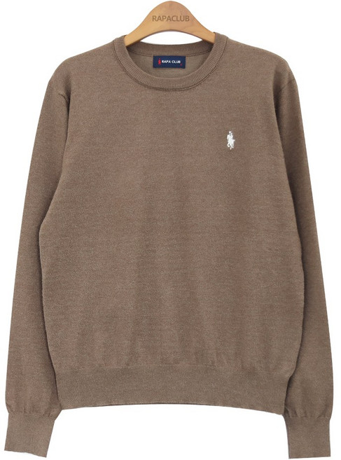 라파클럽 남녀공용 소프트 라운드 긴팔 니트 스웨터