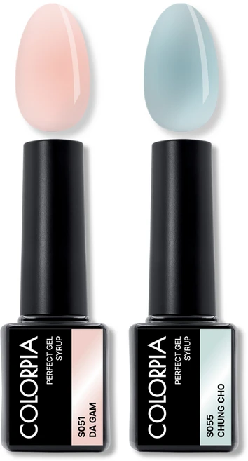 칼라피아 원스텝 퍼펙트젤 시럽 젤네일 세트, 1세트, 08. 다감+청초 - 쿠팡