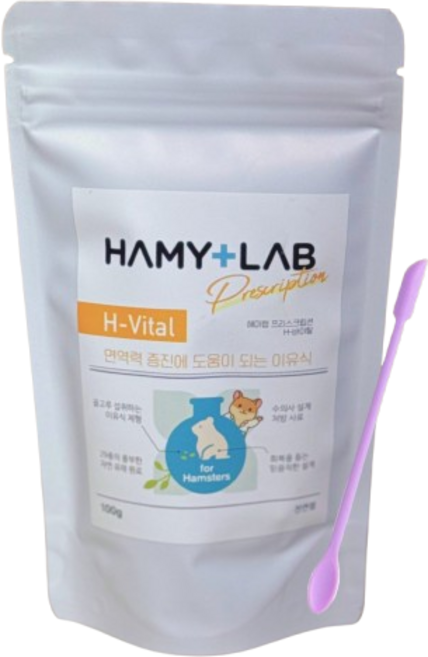 해미랩 수의사가만든 햄스터이유식 H-VITAL 스푼증정, 100g, 1개