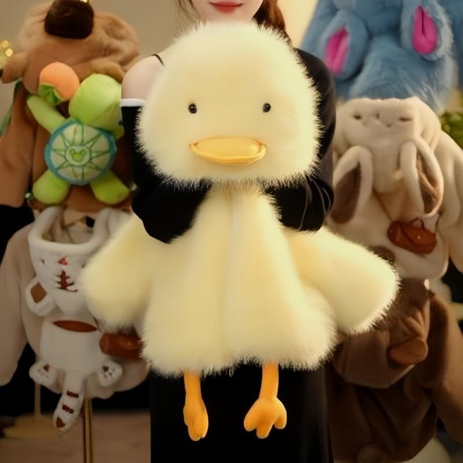 뷰오투 아동복 귀여운 오리 코트 두꺼운 겨울 모피 코트