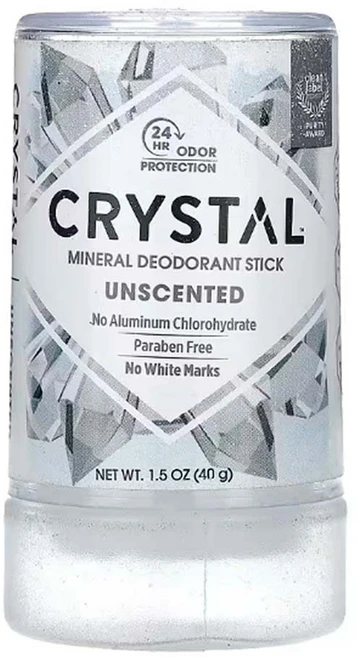 CRYSTAL 미네랄 데오드란트 스틱 무향 40g (1.5oz), 1개 - 쿠팡