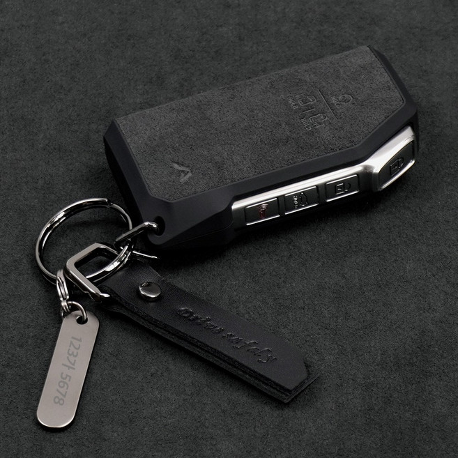 AEGIS 에어로S 신형 카니발 4세대 KA4 스마트키케이스, 에어로 K-09 (7버튼), 팬던트각인(필수입력사항 작성), 네이비