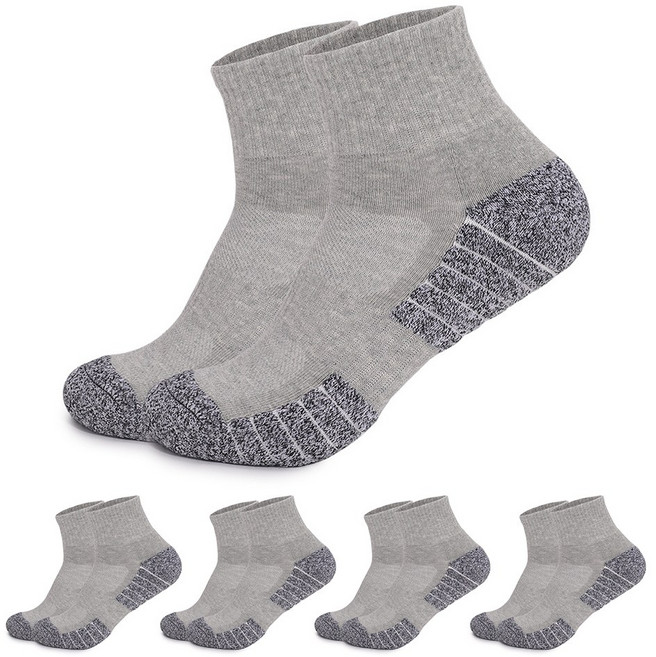 나인벨로 여성 두꺼운 스포츠 양말 5켤레 두툼한 쿠션 중목