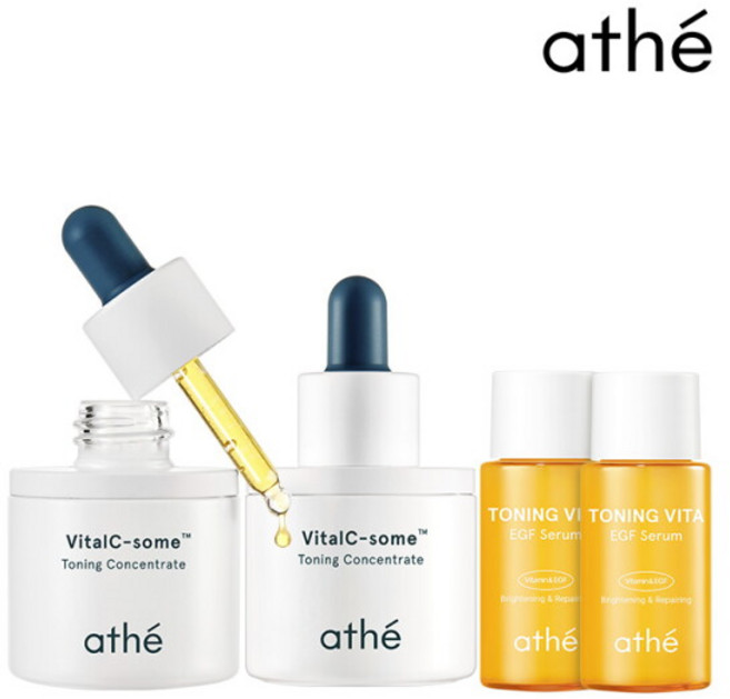 [아떼] [롯데단독/정가90 000원]바이탈씨좀토닝컨센트레이트20mlx2(토너 20ml x2), 2개, 20ml