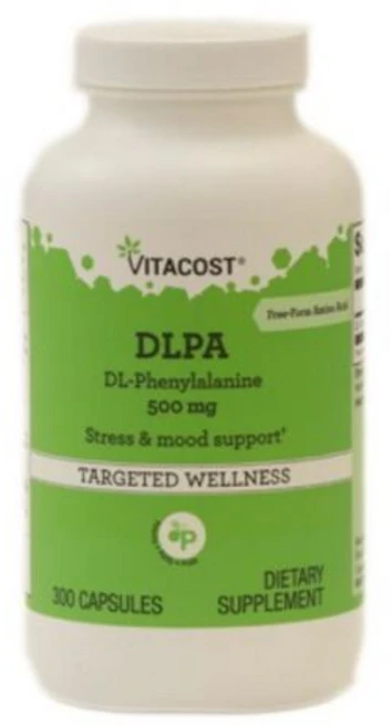 Vitacost 비타코스트 DLPA DL-페닐알라닌 500mg 300 캡슐 영양제 건강보조식품, Vitacost 비타코스트 DLPA DL-페닐알라닌 5, 1 - 쿠팡