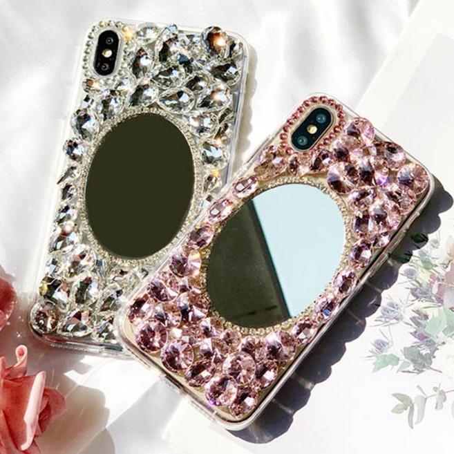 아이폰 갤럭시 블링미러 큐빅 핸드폰케이스