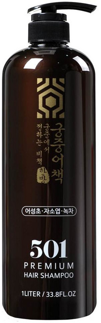 궁중어책 약산성 어성초샴푸 두피 모발 영양 저자극 어성초 녹차 자소엽 지성 대용량, 1개, 1L