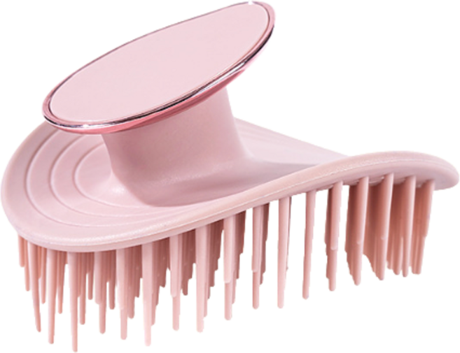 카리나 헤어브러쉬 윈터 빗 두피에 자극없는 젖은머리에도 가능, 1개, 핑크색