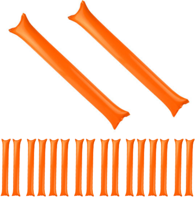반:온 응원용 막대 풍선 응원봉, 주황, 40개