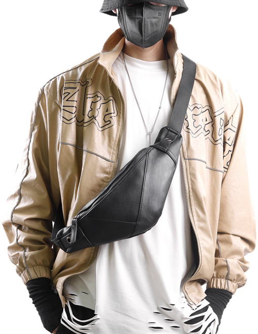 아르테리에 고급 가죽 슬링백 여행용 미니 크로스백