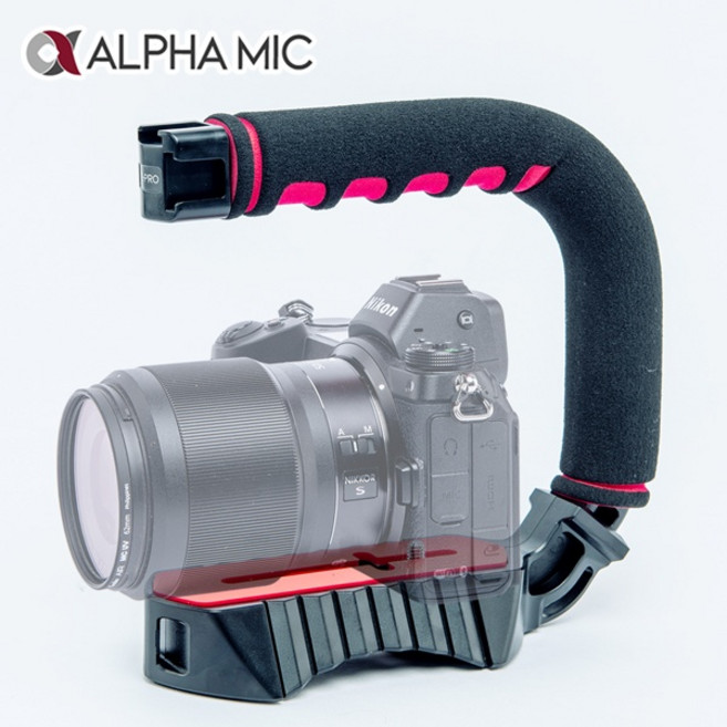 (알파믹) GR2PRO 방송 촬영 장비 핸드그립 리그 카메라 브이로그 손잡이 거치대, 1개