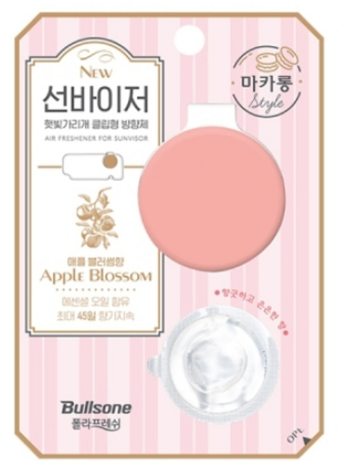 불스원 뉴 선바이저 차량용 방향제 애플블라썸, 1개