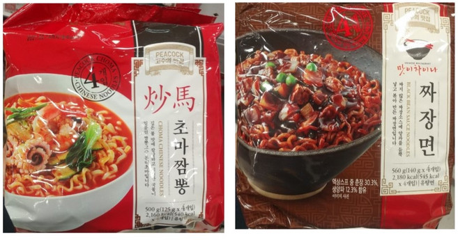 피코크 초마짬뽕(4입)+짜장라면(4입) 총 8입, 1개, 560g