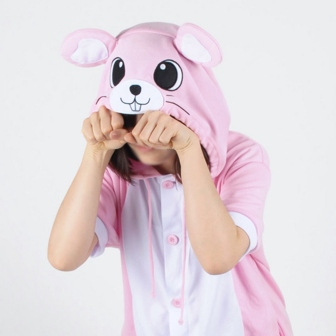 [스위트홀릭]반팔 동물잠옷 - 해피 핑크마우스