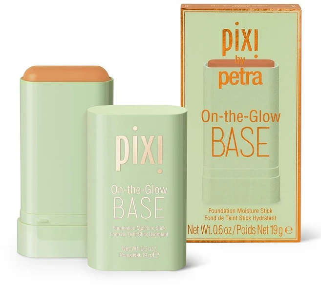 Pixi Beauty On-the-Glow Base| 틴티드 모이스처라이저 파운데이션 스틱 | 도자기: 매우 공정하고 시원한 그늘| 19g / 0.6온스, Chai, 1 - 쿠팡