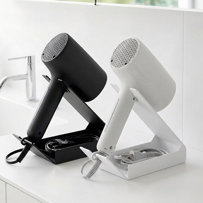 홈비 스마트 핸즈프리 프리미엄 드라이기 거치대 스탠드, 1개, 블랙