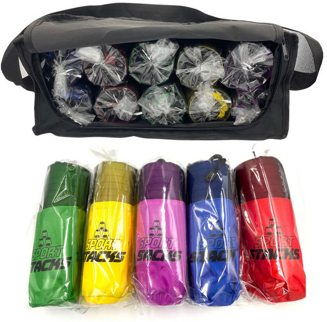 가방포함 컵쌓기 10팩세트 스피드 컵스택 스택스 학교, 1개