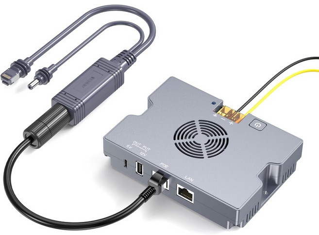 스타링크 미니 PoE 스플리터 350W 52V/6A USB A 및 USB C 스마트 쿨링 메탈케이스, Starlink Mini/Gen 3용, 1개