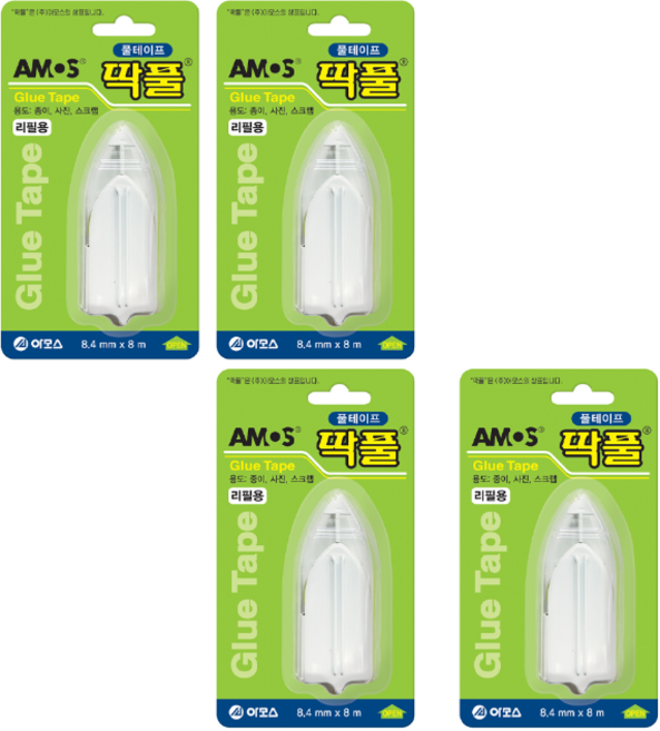 아모스 딱풀 테이프 리필용, 4개