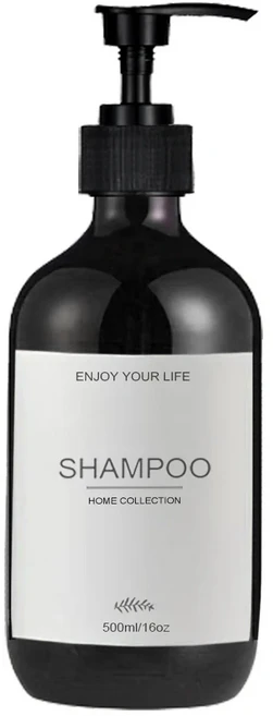 주방 싱크 장식 요리 라벨이있는 비누 병 핸드 접시 디스펜서 빈 형 펌프, 02 B-shampoo