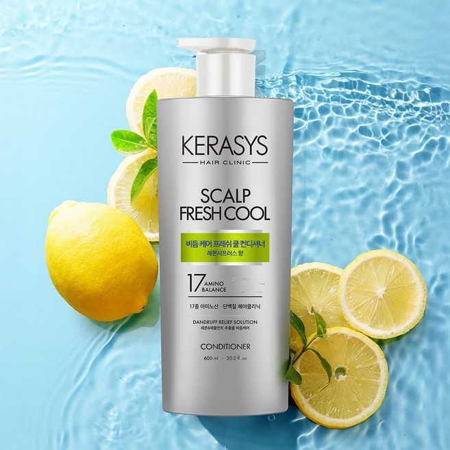 케라시스 프레쉬 쿨 단백질 컨디셔너 레몬시트러스향, 600ml, 2개