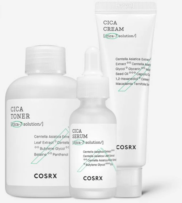 3종세트 코스알엑스 퓨어 핏 시카 진정 3종 세트토너150ml세럼30ml크림50ml 336401, 시카 3종 (토너+세럼+크림) - 쿠팡