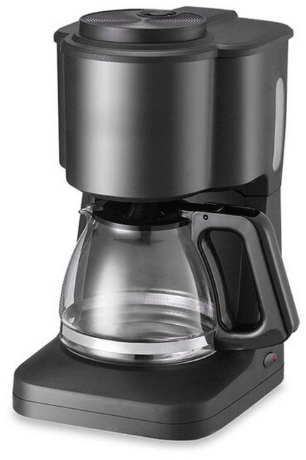 전자동 에스프레소 드립 커피머신 보온 및 자동 전원차단 기능 아메리칸 커피 메이커 소형 포트, 검은 색, 협력사, 영국