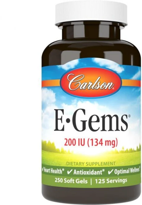 Carlson E Gems 칼슨 비타민 67mg(100IU) 250정, 250 Count (Pack of 1), 1개 - 쿠팡