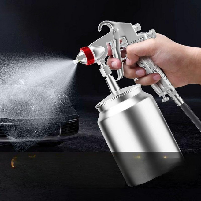 페인트건 스프레이 건 고출력 자동차 도장기 조절식 분무기 도색, 1개