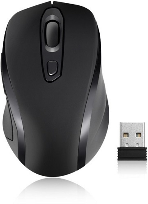 코시 무선 광마우스 M2077WL 카미 무소음 블랙, 코시 무선 광마우스, M2077WL 카미 무소음 블랙