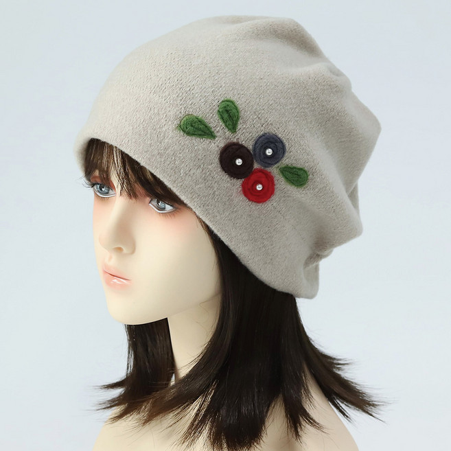 캡조아 가을 겨울 부드럽고 가벼운 보온모자 밴딩 비니 두건 중년 항암 모자 국내제작