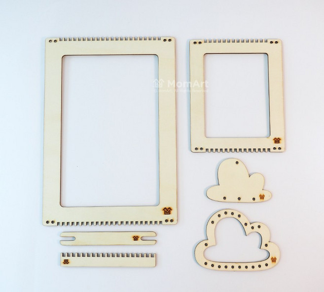 [1+1 이벤트] 나무 위빙틀 6종 세트 실공예 핸드위빙 직조틀 직조기 위빙룸, 단품